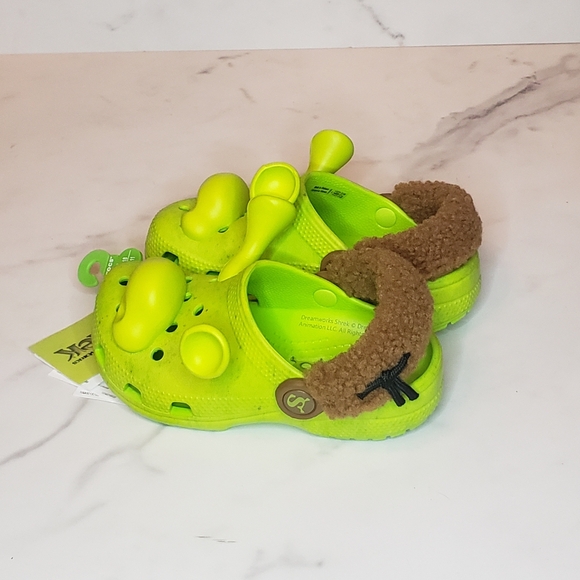 Crocs x DreamWorks Shrek classic clogs 12m lime punch - Picture 3 of 6